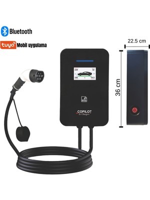 Copilot Spark 5 Metre Kablolu Elektrikli Araç Şarj Cihazı