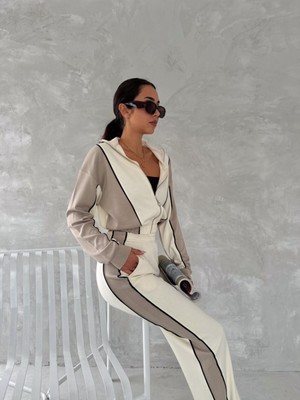 Win Moda Kadın- Garnili Eşofman Takımı Modal Kumaş / Women Tracksuıt Modal Fabrıc