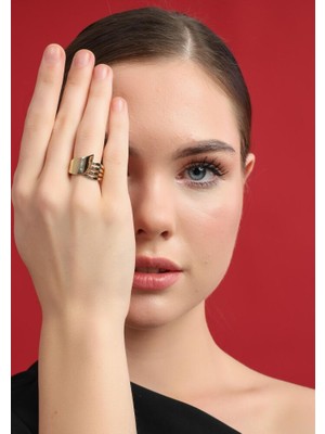 Sembol Gold Gold Flow 14 Ayar Altın Yüzük