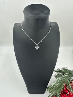 Stainless Steel Gümüş Renk Çelik Zincir Kadın Kolye