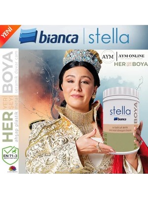 Bianca Stella Yeni Nesil Dönüşüm Boyası Dolap-fayans-cam-plastik-ahşap-duvar-kapı beyaz