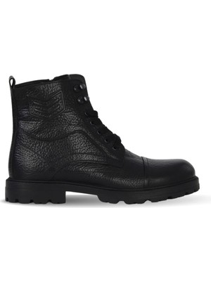 Bueno Shoes Siyah Flotter Deri Erkek Düz Bot 43MB2500035 43MB2500035