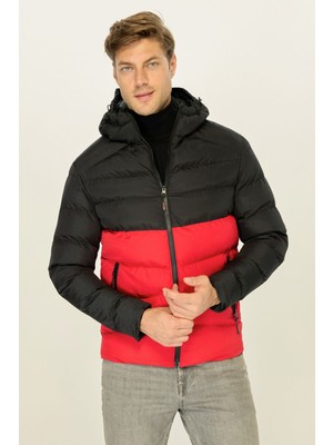 Erkek  Rüzgar Geçirmez Suya Dayanıklı  Kışlık Şişme Dolgulu Mont