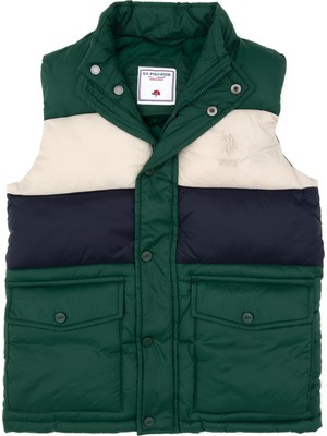 U.s. Polo Assn. Erkek Çocuk Koyu Yeşil Yelek (Dokuma) 50310532-VR079