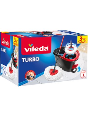 Vileda Turbo Mop Takımı Renkli Üstün Emici Güç ve Ergonomik Tasarım ile Temizlik Seti