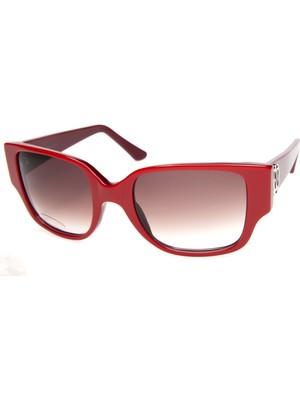 Cartier Gloria Red Brown Square Kırmızı Kare Bayan Güneş Gözlüğü