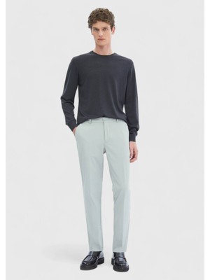 Ramsey Bej Düz Örme Jogging Fit Casual Pantolon