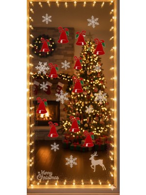 İğne İzi Keçe Zil Yılbaşı Süsü, Yılbaşı Cam Süsü, Keçe Yılbaşı Ağacı Süsü, Çam Ağacı Süsü, Noel Süsü 10 Adet