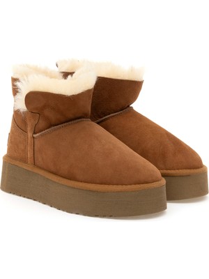 Pierre Cardin Kadın Taba Deri Bot 50295584-VR099