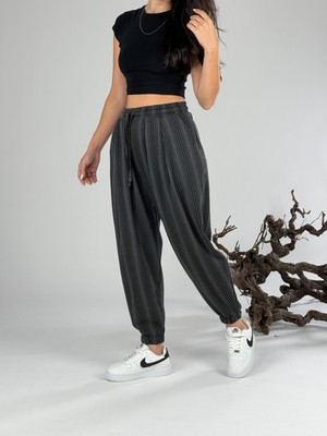 Cocopelli Çizgili Kadın Jogger Pantolon COC1064