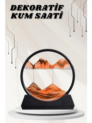 Mey İthalat Bfs Dekoratif Kum Sulu Kum Saati Yuvarlak Şık Kum Tablosu Kum Saati Şeklinde Kum Tablo