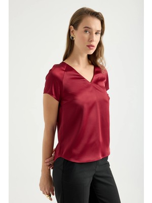 Masha Kate V Yaka Saten Bluz