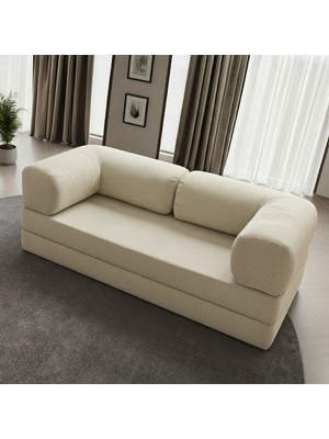 Yıkanır Silinir Pratik Kanepe 90X180 | Fitilli Kadife Kumaş Yer Yatağı & Koltuk