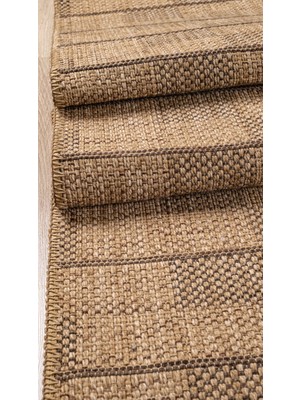 Estiva Home Bej Naturel Jüt Hasır Desen Sisal Dokuma Halı – Yıkanabilir, Kaymaz Taban, Antibakteriyel & Toz Tutmaz Makine Halısı