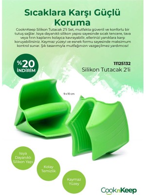 Cooknkeep Silikon Tutacak 2li