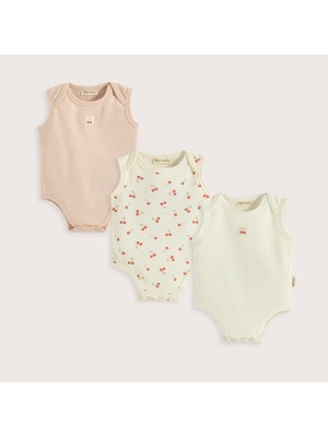 Chakra Cherry Boom 3'Lü Kolsuz Body Kutu Set Vanilya/Pembe