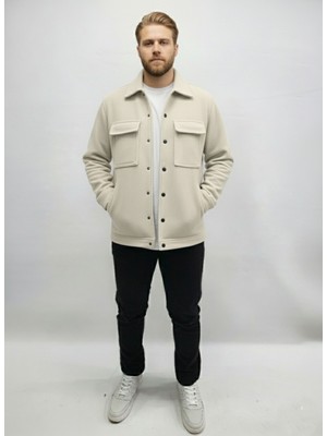 YXC Trend Maker Erkek Mevsimlik Spor Kesim Mont Çıtçıtlı Ceket Polar Erkek Gömlek