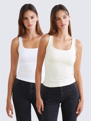 Soulife Kare Yaka Kadın Atlet 2'li