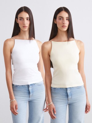 Soulife Halter Yaka Askılı Kadın Atlet 2'li