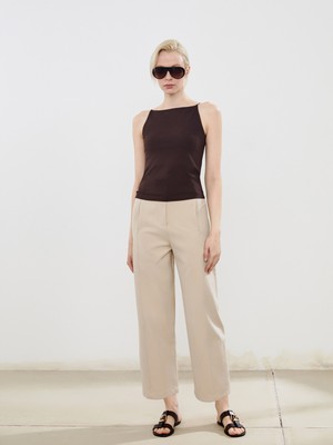 Soulife Loose Fit Krep Kadın Pantolon