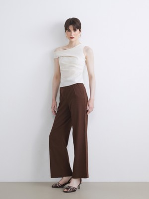 Soulife Keten Karışımlı Kadın Pileli Pantolon