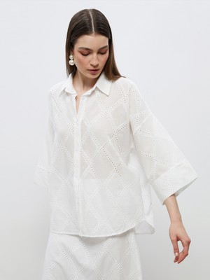 Soulife Ajurlu Kadın Gömlek