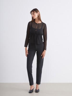 Soulife Slim Mom Kadın Jean Pantolon