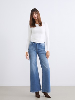 Soulife Flare Kadın Jean Pantolon