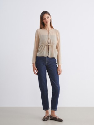 Soulife Slim Mom Kadın Jean Pantolon