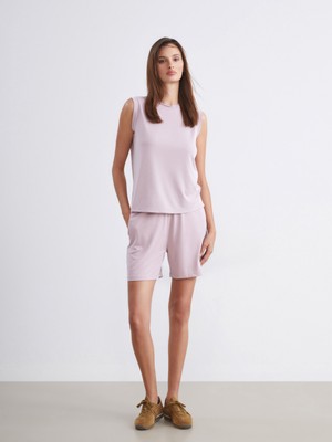 Soulife Beli Lastikli Kadın Şort