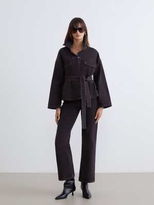 Soulife Wideleg Kadın Jean Pantolon