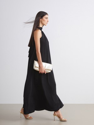 Soulife Halter Yaka Saten Elbise