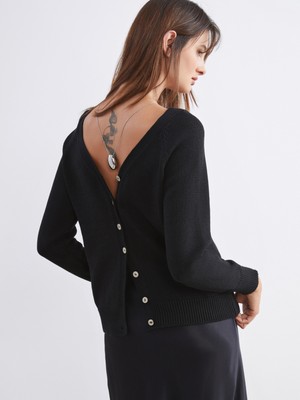 Soulife V Yaka Kadın Triko Hırka