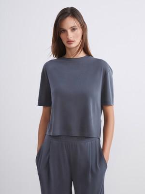 Soulife Modal Karışımlı Oversize Kadın Tişört