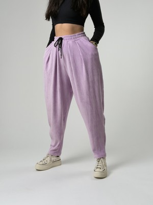 Cocopelli Mor Pileli Kadın Jogger Pantolon COC2562