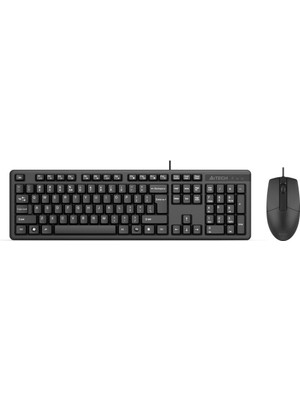 A4Tech KR-3330S Silent Q Usb Fn-Multimedya Klavye + Optik Mouse Set Sessiz