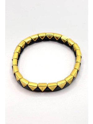 Nish&Chic Üçgen Seramik Esnek Bileklik