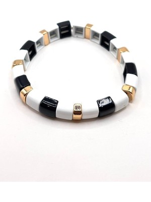 Nish&Chic Gold Su Yılanı Seramilk Esnek Bileklik