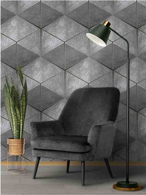 Dreamwall 3 Boyutlu Geometrik Küpler Desenli Silinebilir Tekstil Duvar Kağıdı