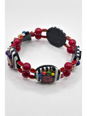 Nish&Chic Seramik Çift Sıra Bileklik