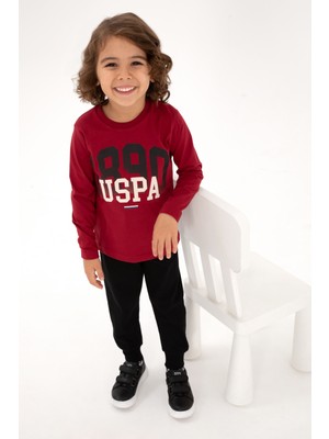 U.S. Polo Assn. Erkek Çocuk Bordo Eşofman Takımı 50318565-VR014
