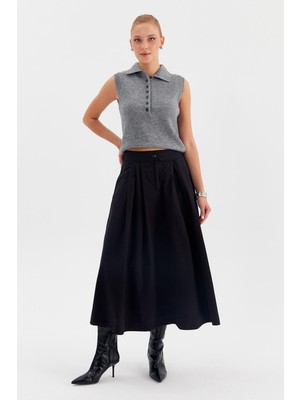 Nish&Chic Pileli Kloş Etek