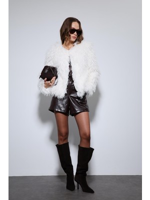 Antioch Ekru Suni Kürk Mont