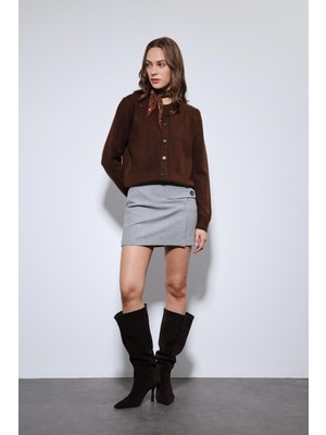 Antioch Kahve Yumuşak Dokulu Hırka