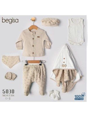 Begisa 8'li Set  Damatlık Hastane Çıkışı %100 Pamuk
