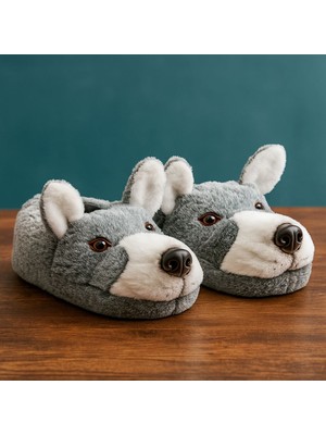 Twigy Kurt Hayvanlı Erkek Panduf