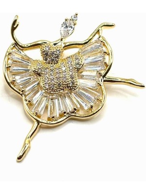 Nish&Chic Taşlı/incili Broş