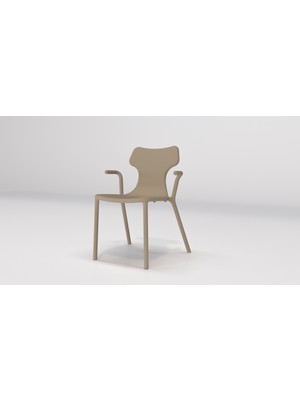 Twist Kollu Plastik Sandalye Uzun Ömürlü Kullanım Estetik Görünüm Rahat Oturum