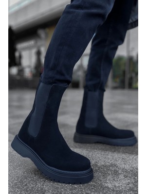 MN223 - Srt Alaska Süet Erkek Bot Sıyah