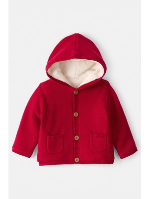 Carter's Kız Bebek Ceket Kırmızı Normal Kalıp Belirtilmemiş Kumaş ile Şık Tasarım